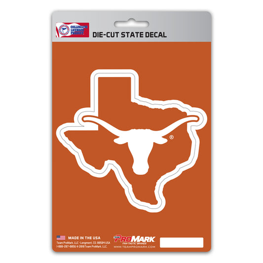 Texas Longhorns Team State Shape Decal Sticker