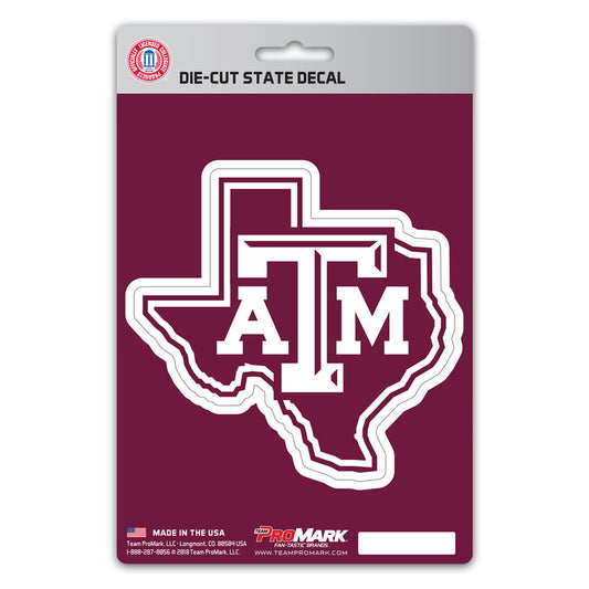 Texas A&M Aggies Team State Shape Decal Sticker