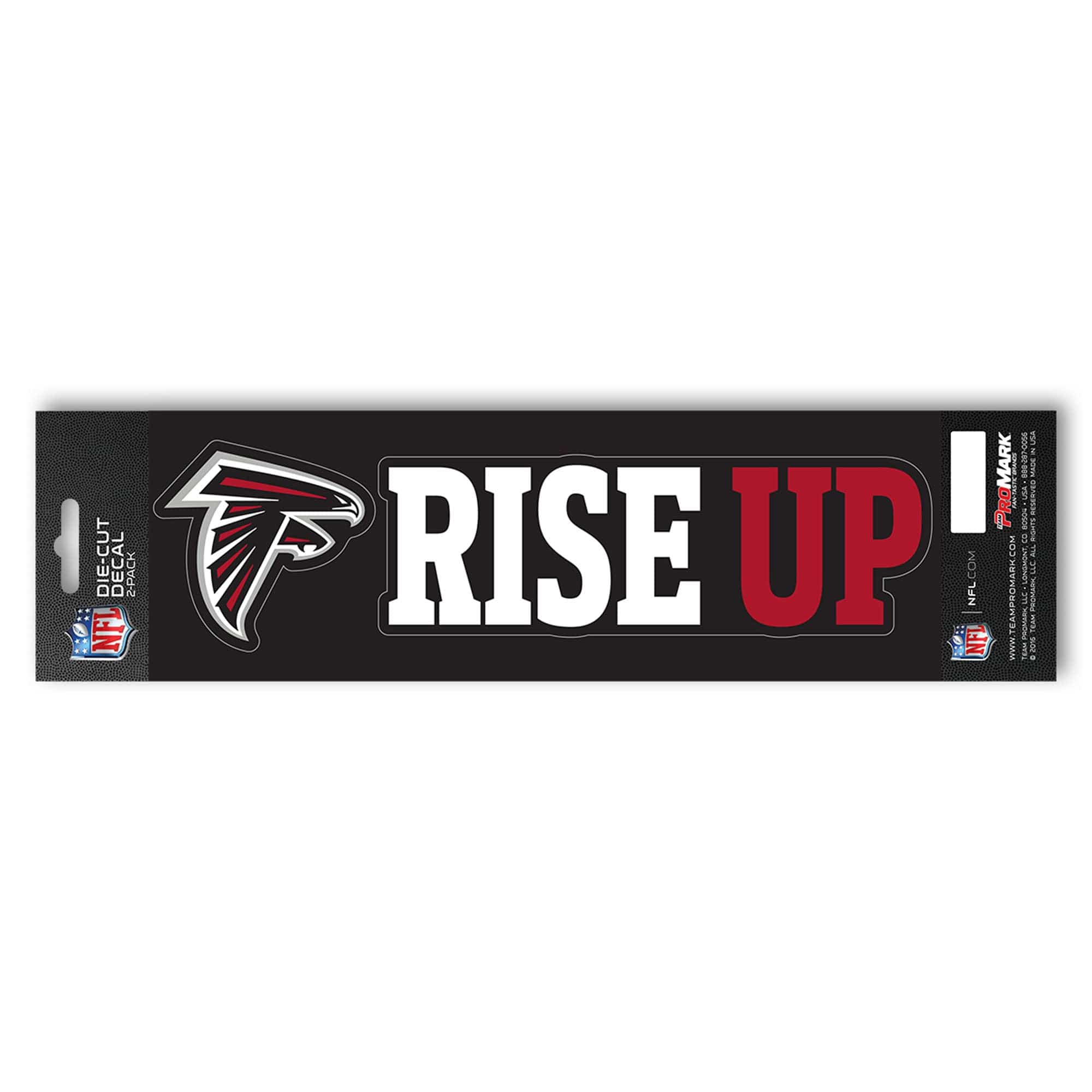 Atlanta Falcons 2 Piece Team Slogan Decal Sticker Set - Atlanta Falcons