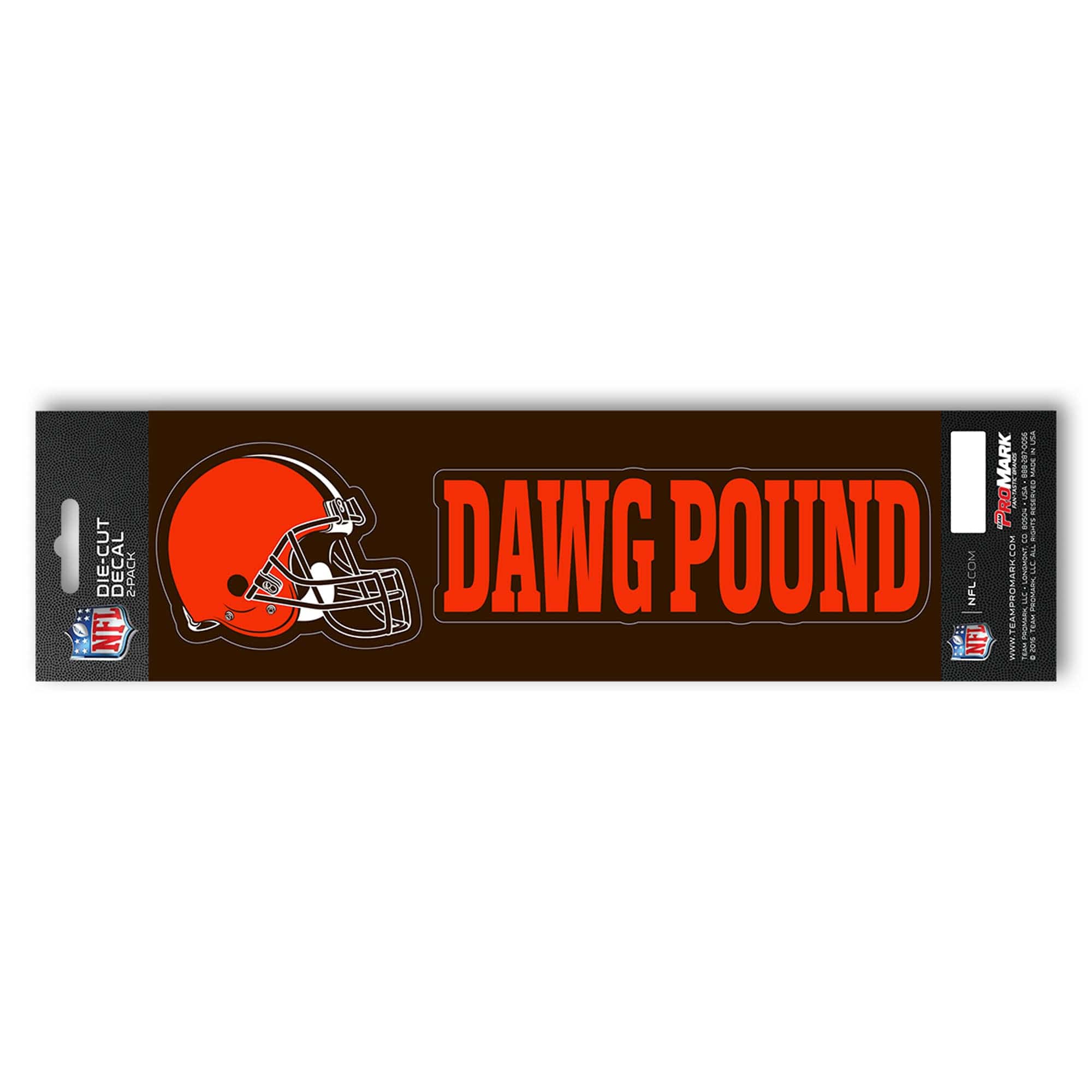 Cleveland Browns 2 Piece Team Slogan Decal Sticker Set - Cleveland Browns