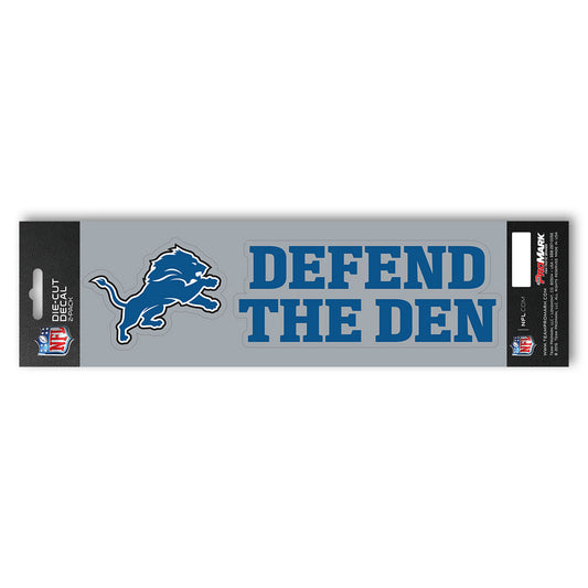 Detroit Lions 2 Piece Team Slogan Decal Sticker Set