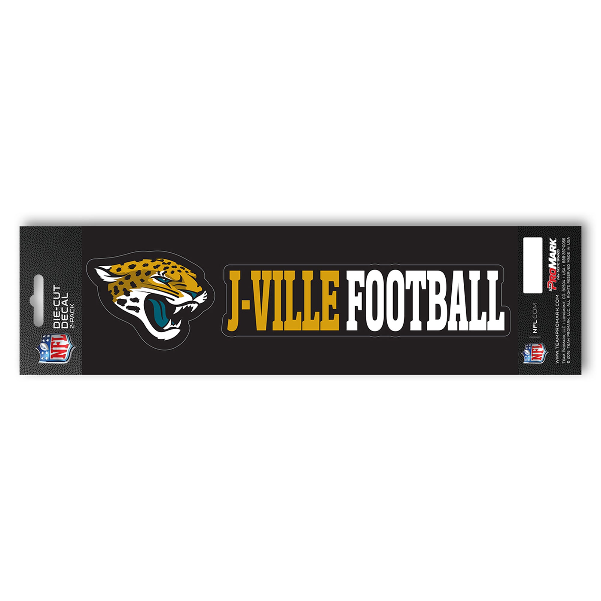 Jacksonville Jaguars 2 Piece Team Slogan Decal Sticker Set