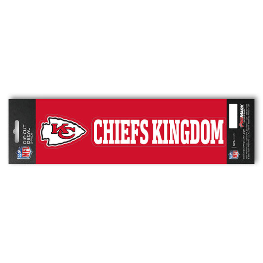 Kansas City Chiefs 2 Piece Team Slogan Decal Sticker Set