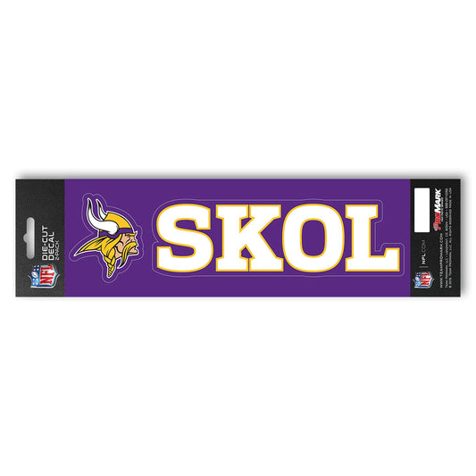 Minnesota Vikings 2 Piece Team Slogan Decal Sticker Set