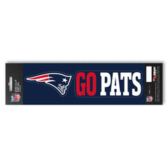 New England Patriots 2 Piece Team Slogan Decal Sticker Set - New England Patriots