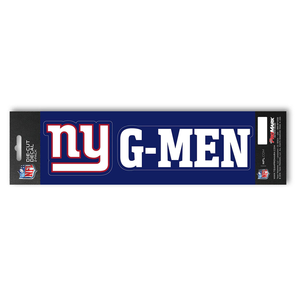 New York Giants 2 Piece Team Slogan Decal Sticker Set