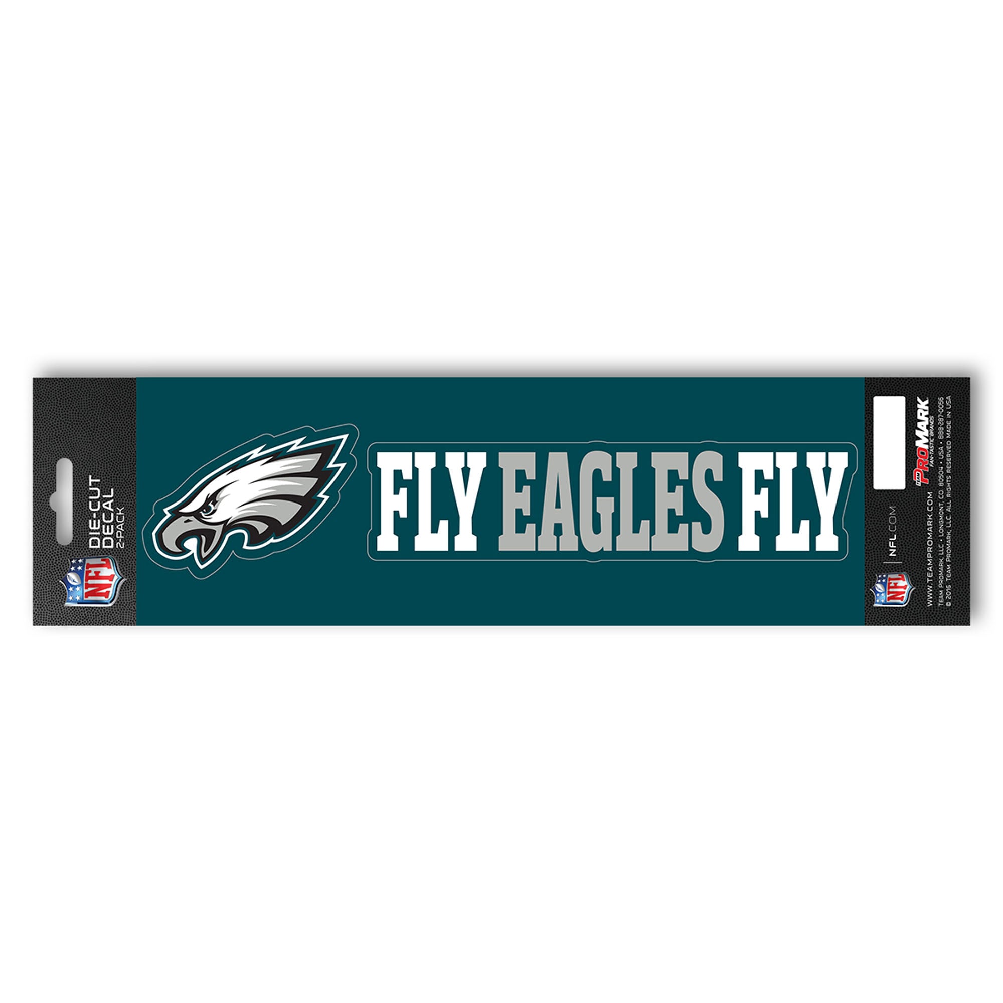 Philadelphia Eagles 2 Piece Team Slogan Decal Sticker Set