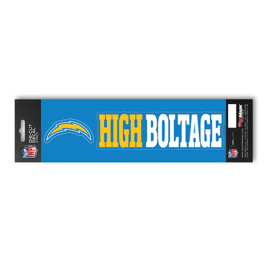 Los Angeles Chargers 2 Piece Team Slogan Decal Sticker Set