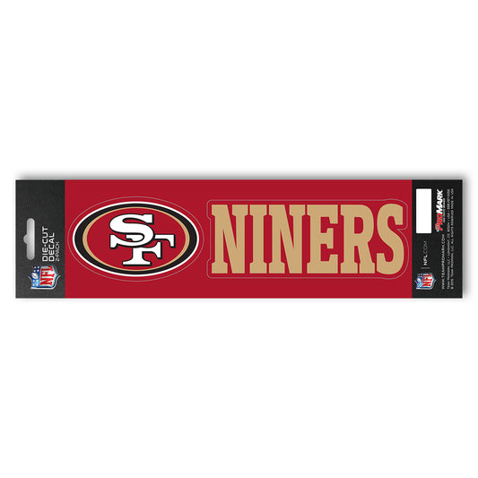 San Francisco 49ers 2 Piece Team Slogan Decal Sticker Set