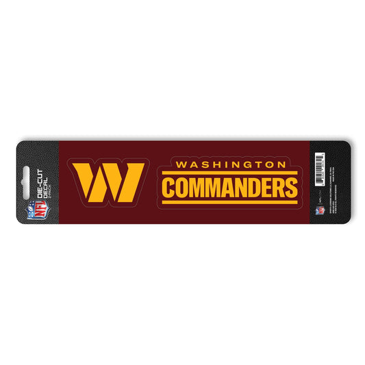 Washington Commanders Commanders 2 Piece Team Slogan Decal Sticker Set