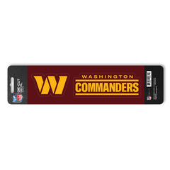 Washington Commanders Commanders 2 Piece Team Slogan Decal Sticker Set