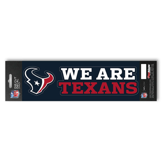 Houston Texans 2 Piece Team Slogan Decal Sticker Set - Houston Texans