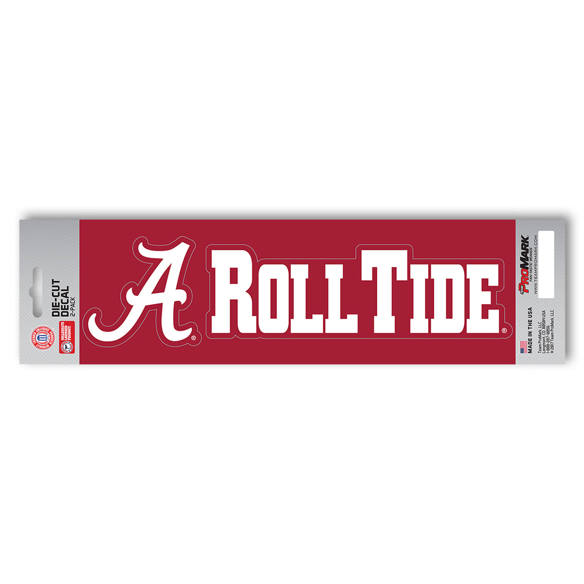 Alabama Crimson Tide 2 Piece Team Slogan Decal Sticker Set