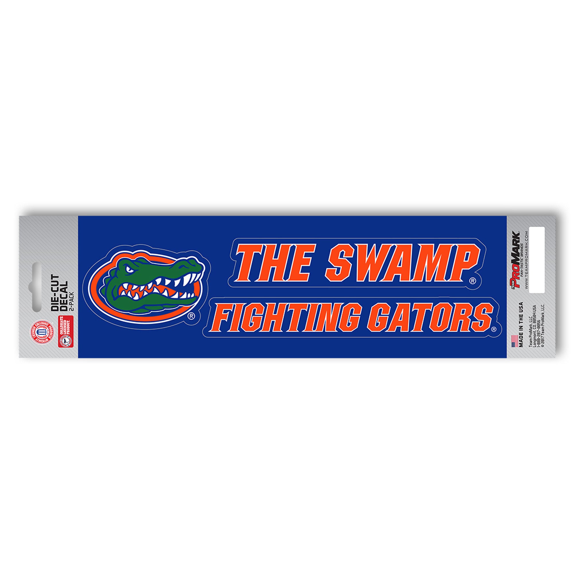 Florida Gators 2 Piece Team Slogan Decal Sticker Set