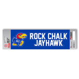 Kansas Jayhawks 2 Piece Team Slogan Decal Sticker Set