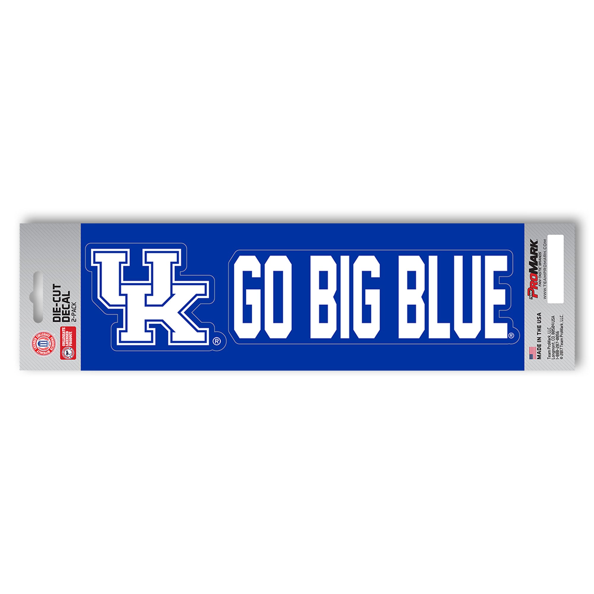 Kentucky Wildcats 2 Piece Team Slogan Decal Sticker Set