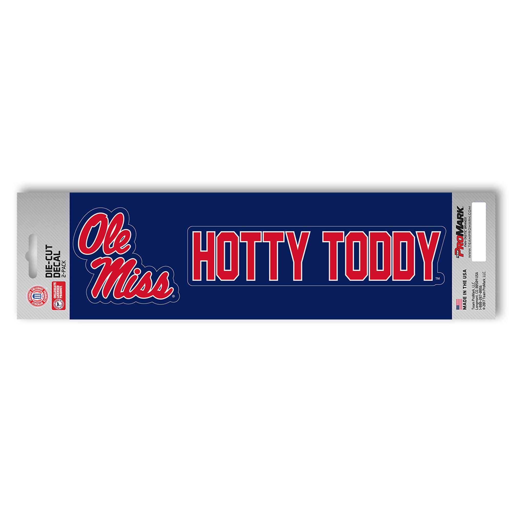 Ole Miss Rebels 2 Piece Team Slogan Decal Sticker Set - Ole Miss