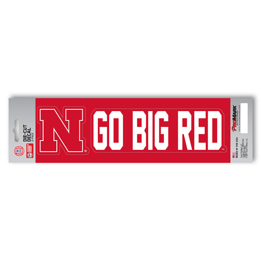 Nebraska Cornhuskers 2 Piece Team Slogan Decal Sticker Set - Nebraska