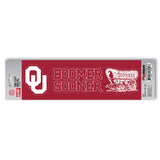 Oklahoma Sooners 2 Piece Team Slogan Decal Sticker Set