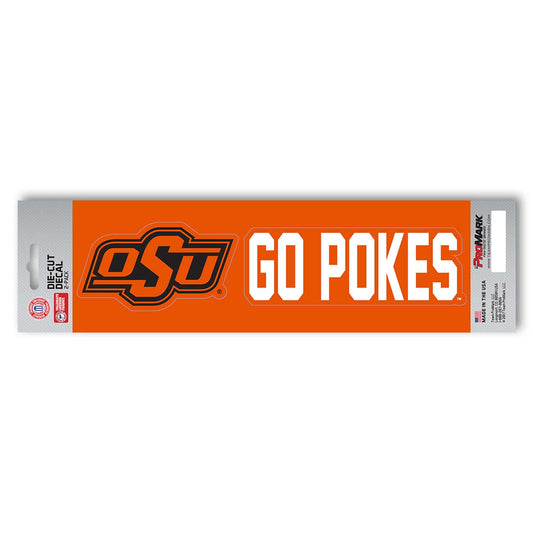 Oklahoma State Cowboys 2 Piece Team Slogan Decal Sticker Set - Oklahoma State