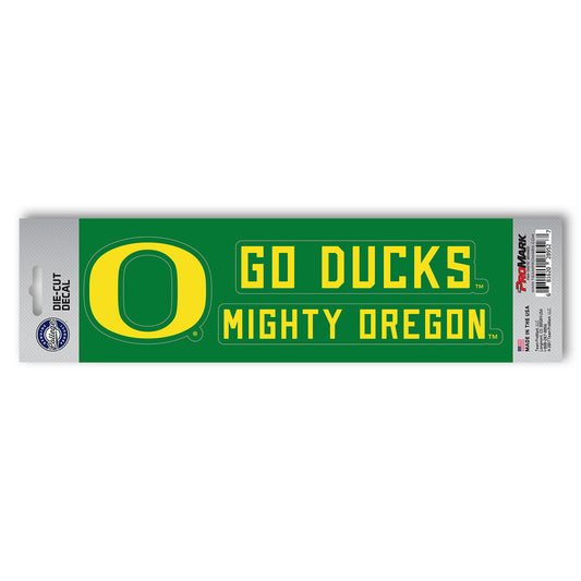 Oregon Ducks 2 Piece Team Slogan Decal Sticker Set