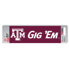 Texas A&M Aggies 2 Piece Team Slogan Decal Sticker Set