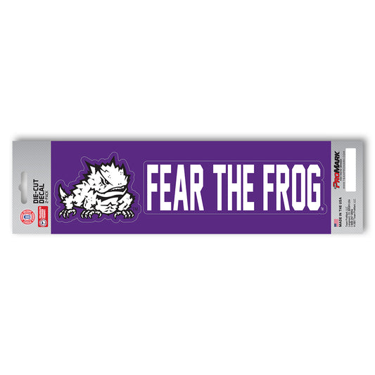 TCU Horned Frogs 2 Piece Team Slogan Decal Sticker Set