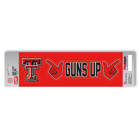 Texas Tech Red Raiders 2 Piece Team Slogan Decal Sticker Set