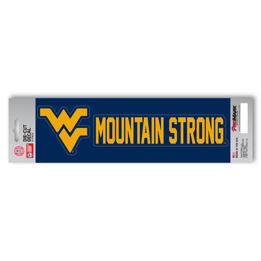 West Virginia Mountaineers 2 Piece Team Slogan Decal Sticker Set