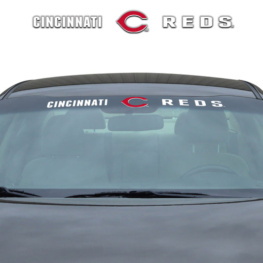 Cincinnati Reds Sun Stripe Windshield Decal 3.25 in. x 34 in.