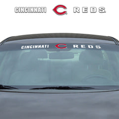 Cincinnati Reds Sun Stripe Windshield Decal 3.25 in. x 34 in.