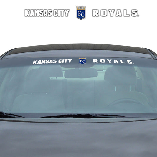 Kansas City Royals Sun Stripe Windshield Decal 3.25 in. x 34 in.