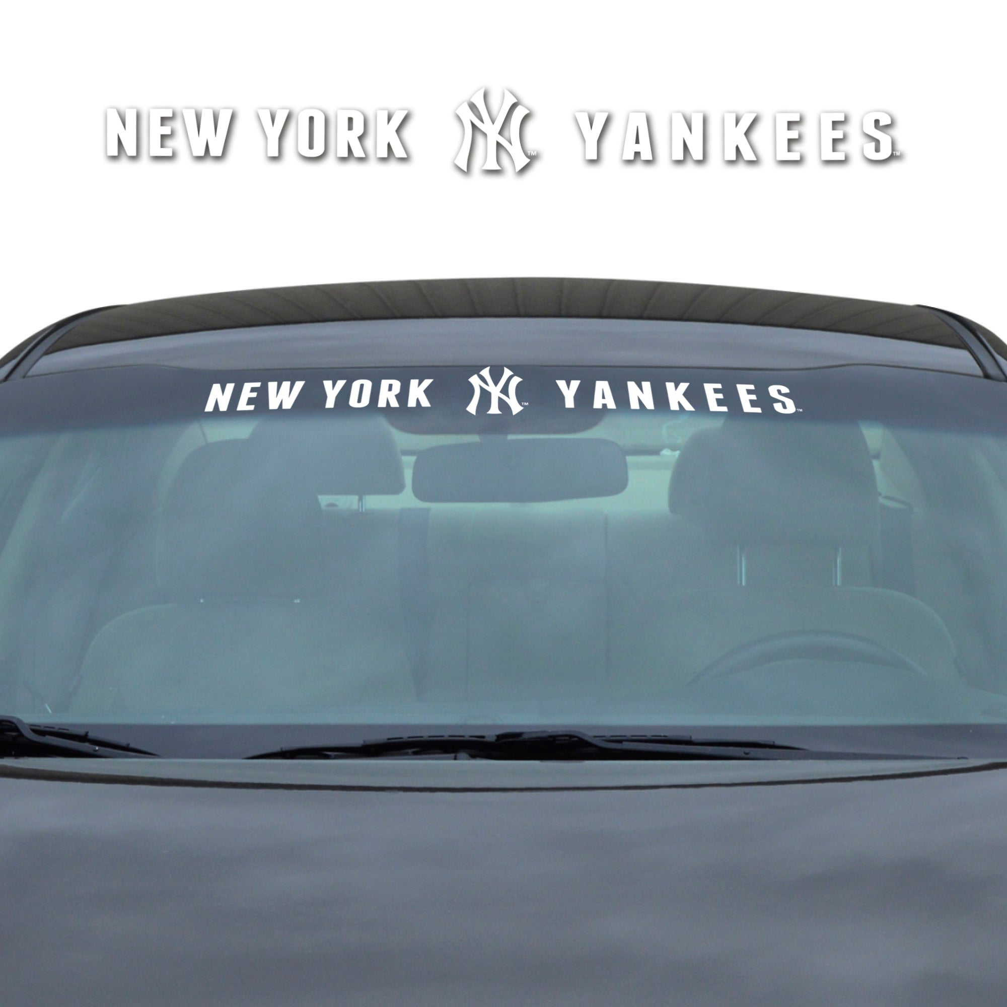 New York Yankees Sun Stripe Windshield Decal 3.25 in. x 34 in.