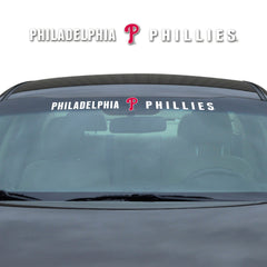 Philadelphia Phillies Sun Stripe Windshield Decal 3.25 in. x 34 in.