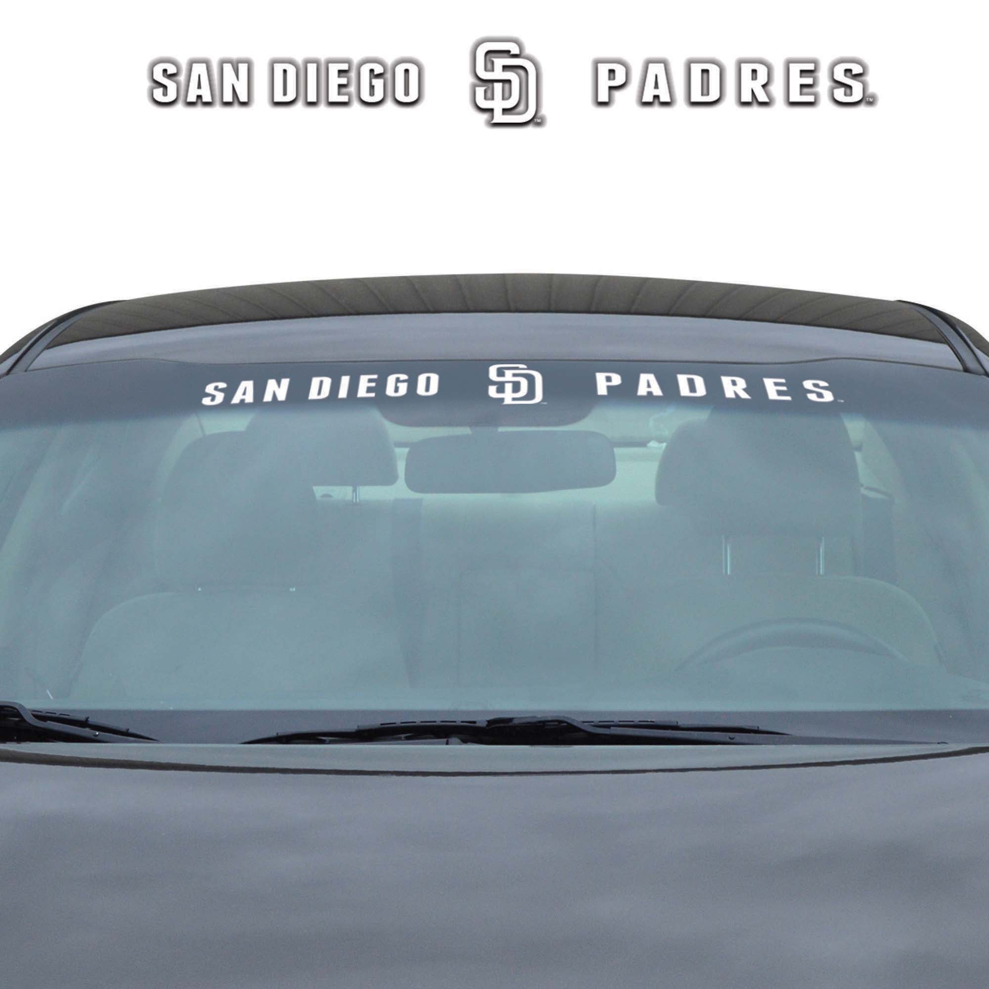 San Diego Padres Sun Stripe Windshield Decal 3.25 in. x 34 in.