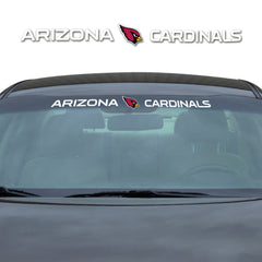 Arizona Cardinals Sun Stripe Windshield Decal 3.25 in. x 34 in.