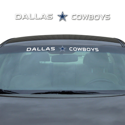 Dallas Cowboys Sun Stripe Windshield Decal 3.25 in. x 34 in. - Dallas Cowboys