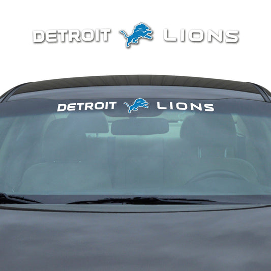 Detroit Lions Sun Stripe Windshield Decal 3.25 in. x 34 in. - Detroit Lions