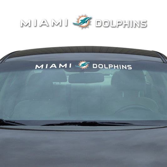 Miami Dolphins Sun Stripe Windshield Decal 3.25 in. x 34 in.