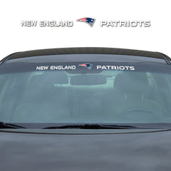 New England Patriots Sun Stripe Windshield Decal 3.25 in. x 34 in.