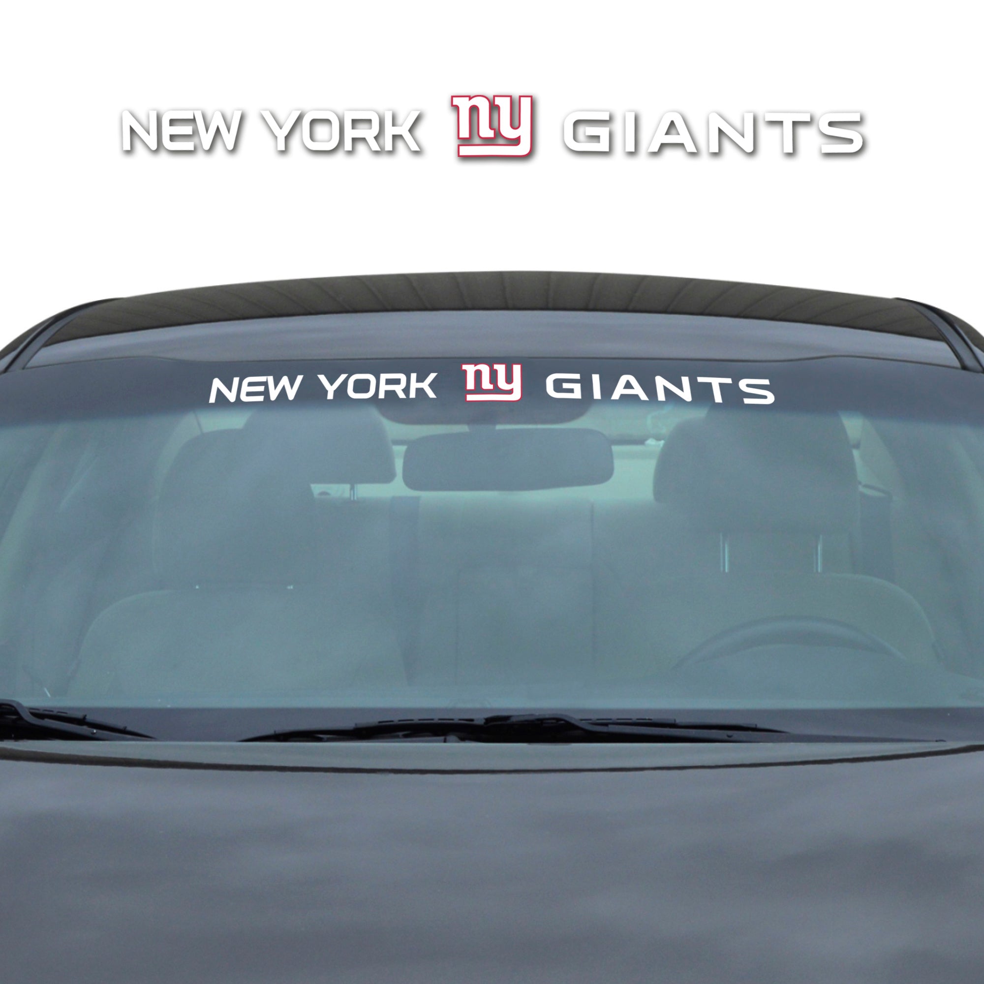 New York Giants Sun Stripe Windshield Decal 3.25 in. x 34 in.