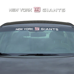 New York Giants Sun Stripe Windshield Decal 3.25 in. x 34 in.