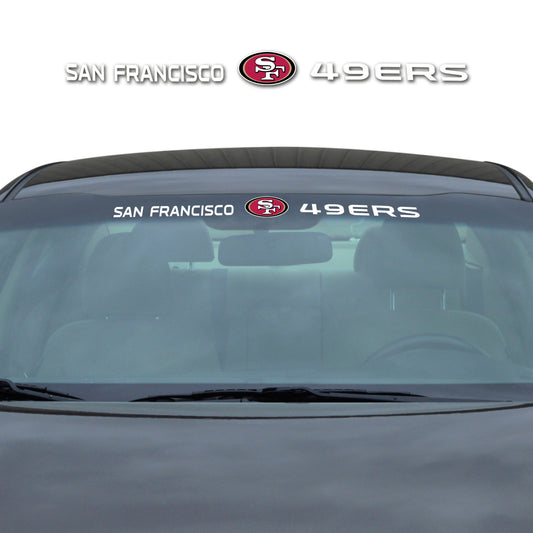 San Francisco 49ers Sun Stripe Windshield Decal 3.25 in. x 34 in.