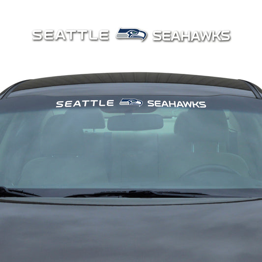 Seattle Seahawks Sun Stripe Windshield Decal 3.25 in. x 34 in.