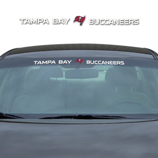 Tampa Bay Buccaneers Sun Stripe Windshield Decal 3.25 in. x 34 in.