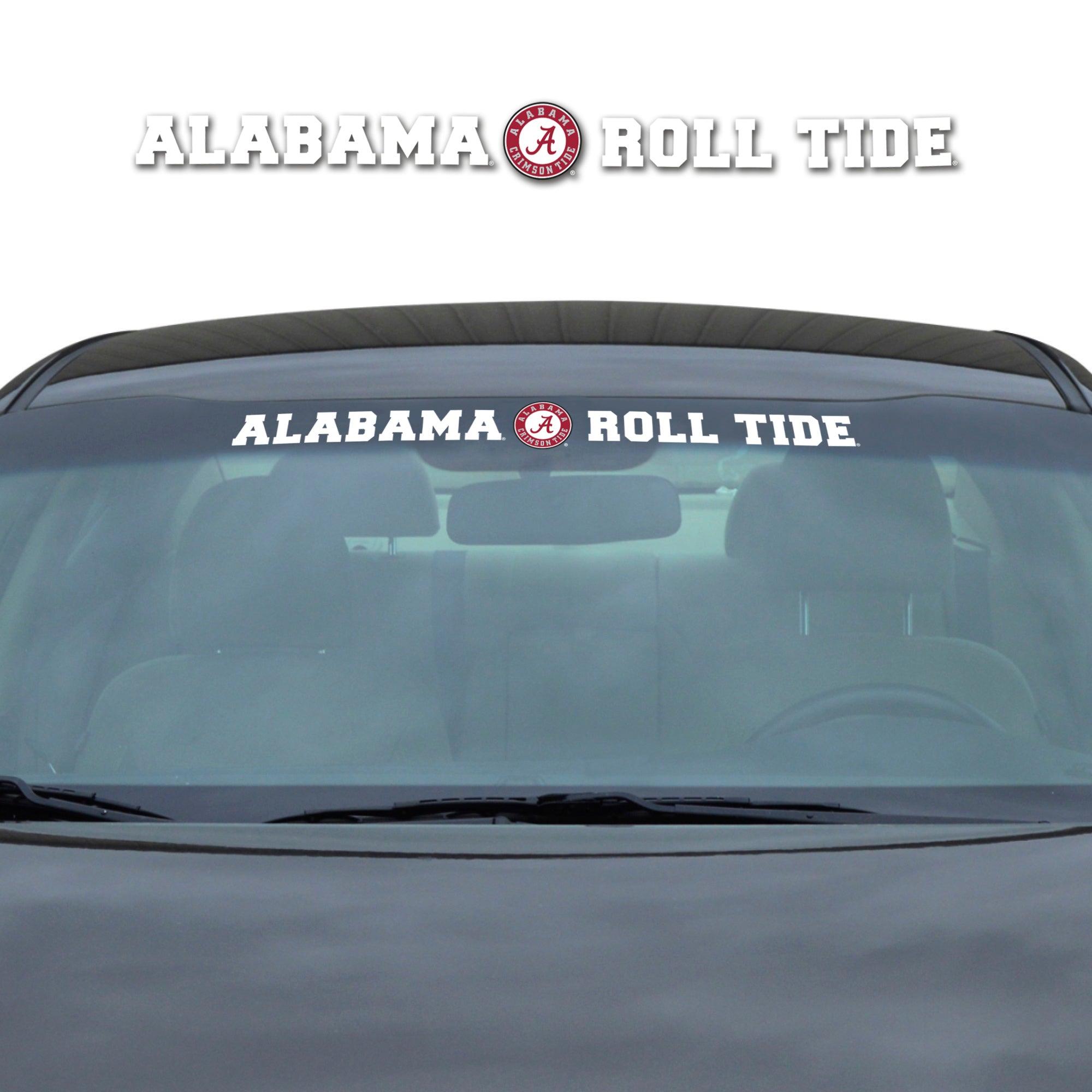 Alabama Crimson Tide Sun Stripe Windshield Decal 3.25 in. x 34 in.