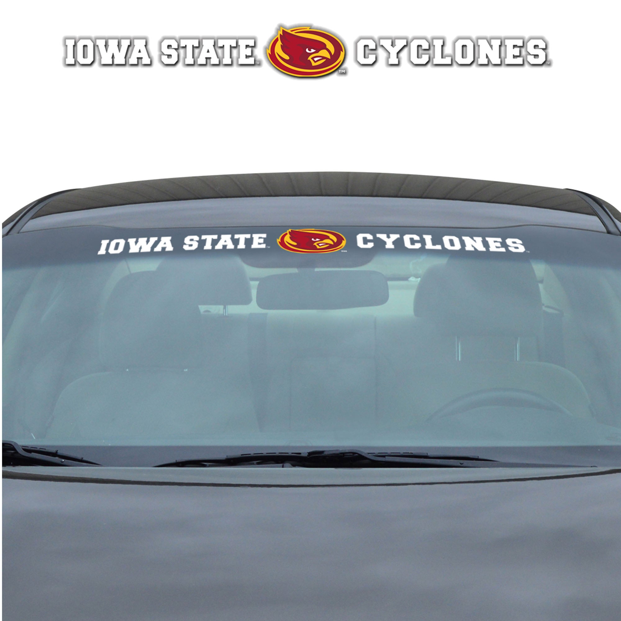 Iowa State Cyclones Sun Stripe Windshield Decal 3.25 in. x 34 in.