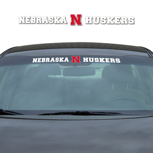 Nebraska Cornhuskers Sun Stripe Windshield Decal 3.25 in. x 34 in. - Nebraska