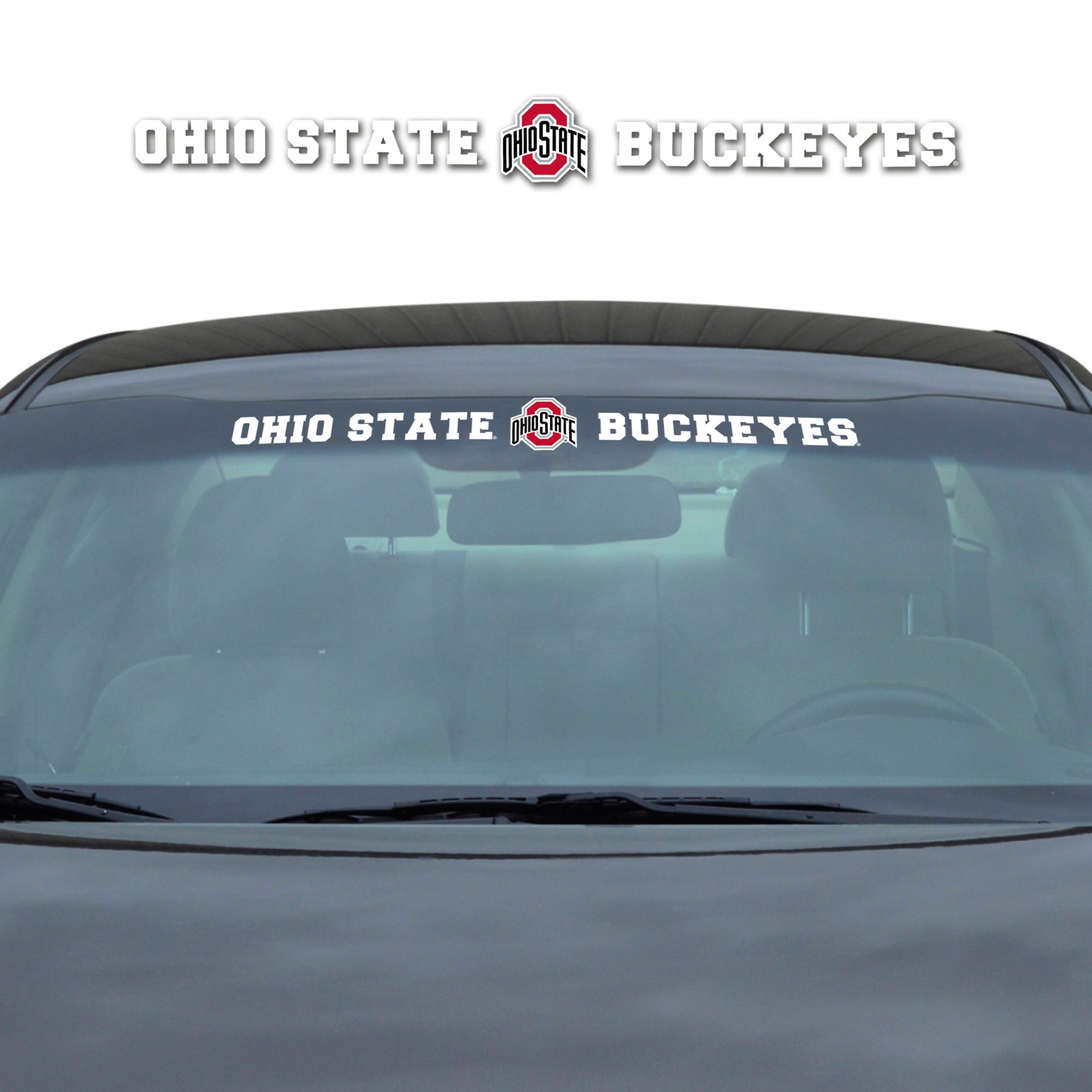 Ohio State Buckeyes Sun Stripe Windshield Decal 3.25 in. x 34 in.