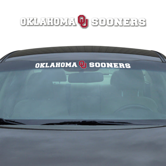 Oklahoma Sooners Sun Stripe Windshield Decal 3.25 in. x 34 in.